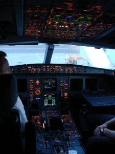 airplane cockpit